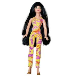 1994 Princess Tenko and the Guardians of The Magic 6.5" Doll Yellow Jumpsuit